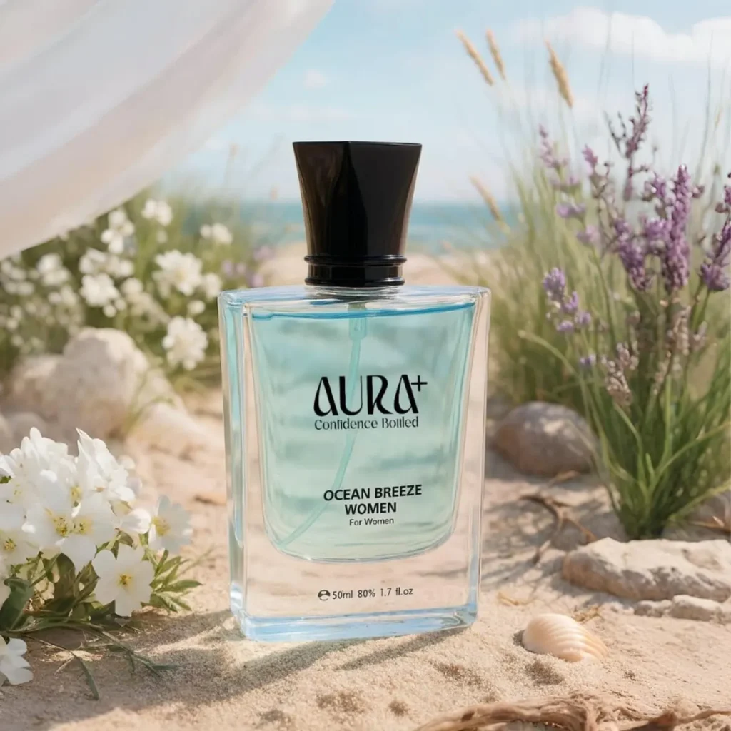 ocean breeze women, aura plus perfume, 50ml